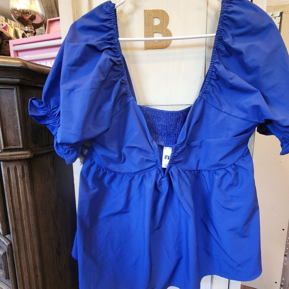 Blue It's fashion top
